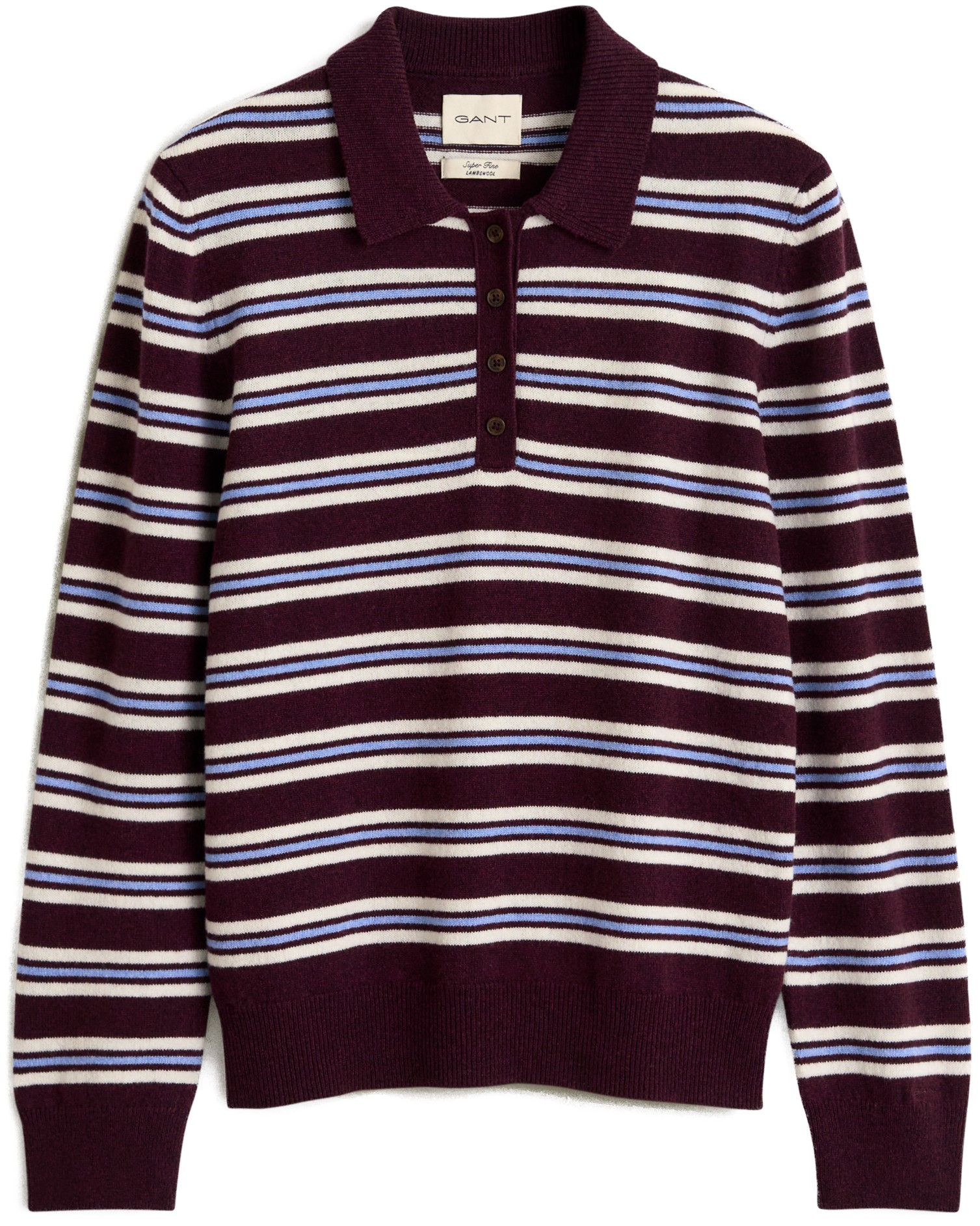 Superfine Lambswool Striped Rugger