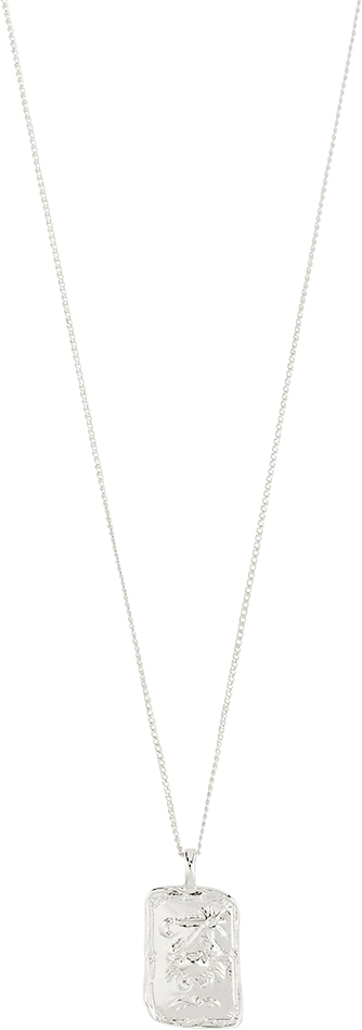 Cancer Recycled Zodiac Sign Necklace Silverplated
