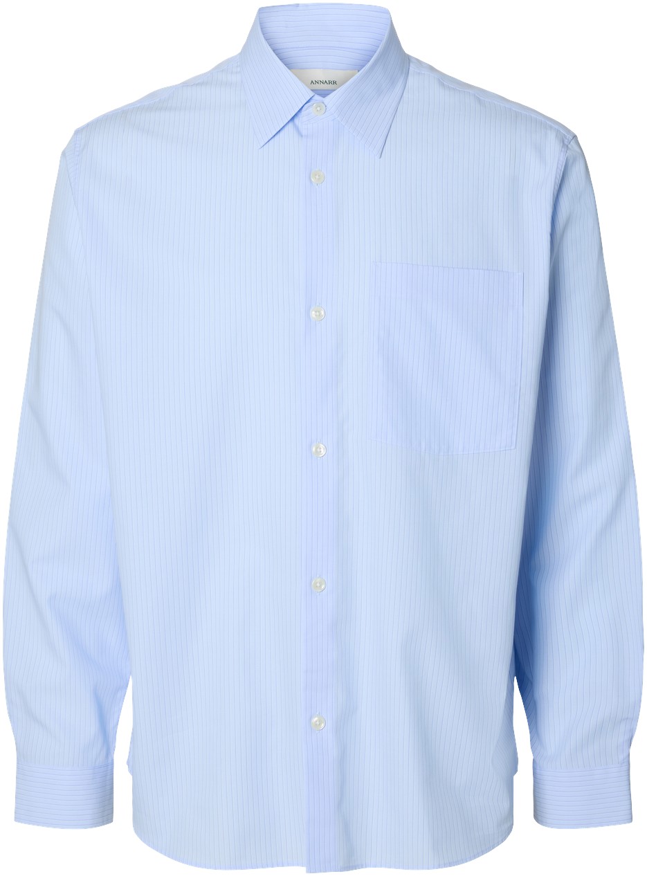 Anraslund Striped Poplin LS Shirt
