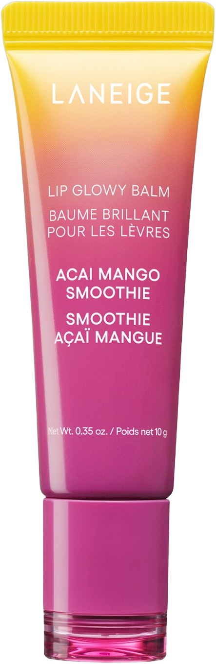Lip Glowy Balm Açaí Mango Smoothie Fugtgivende og Glansgivende Læbeb