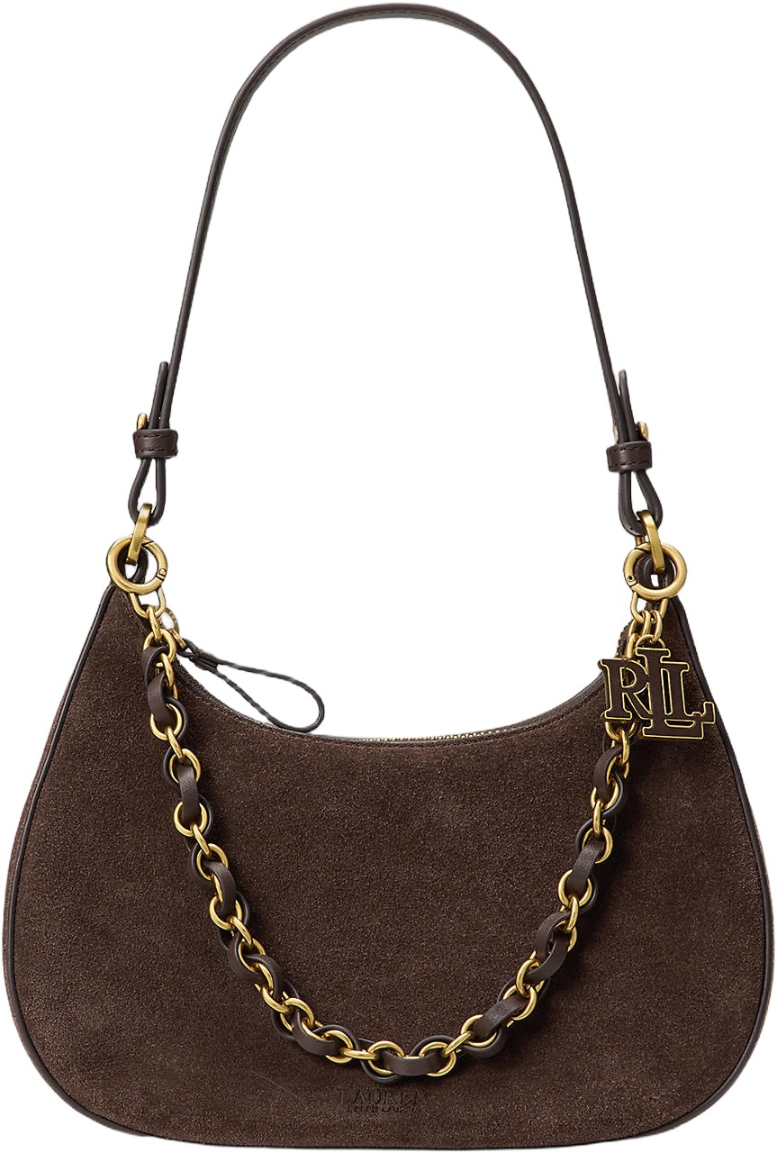 Suede Medium Marcy Zip Shoulder Bag