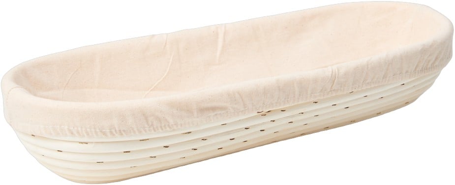 Hævekurv med dug, 28x13cm