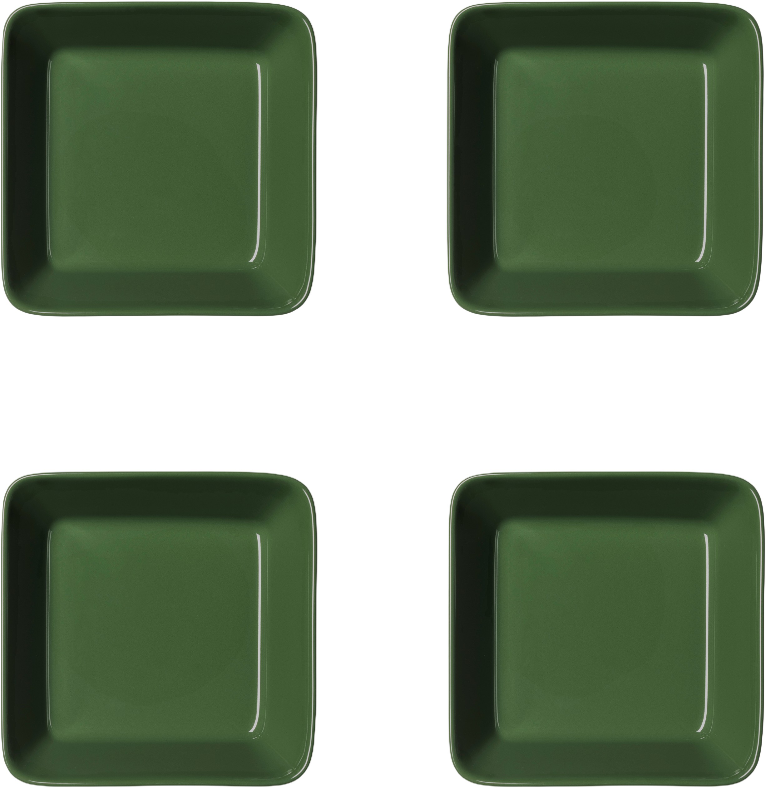 Teema fad 12x12cm Jægergrøn 4 stk.