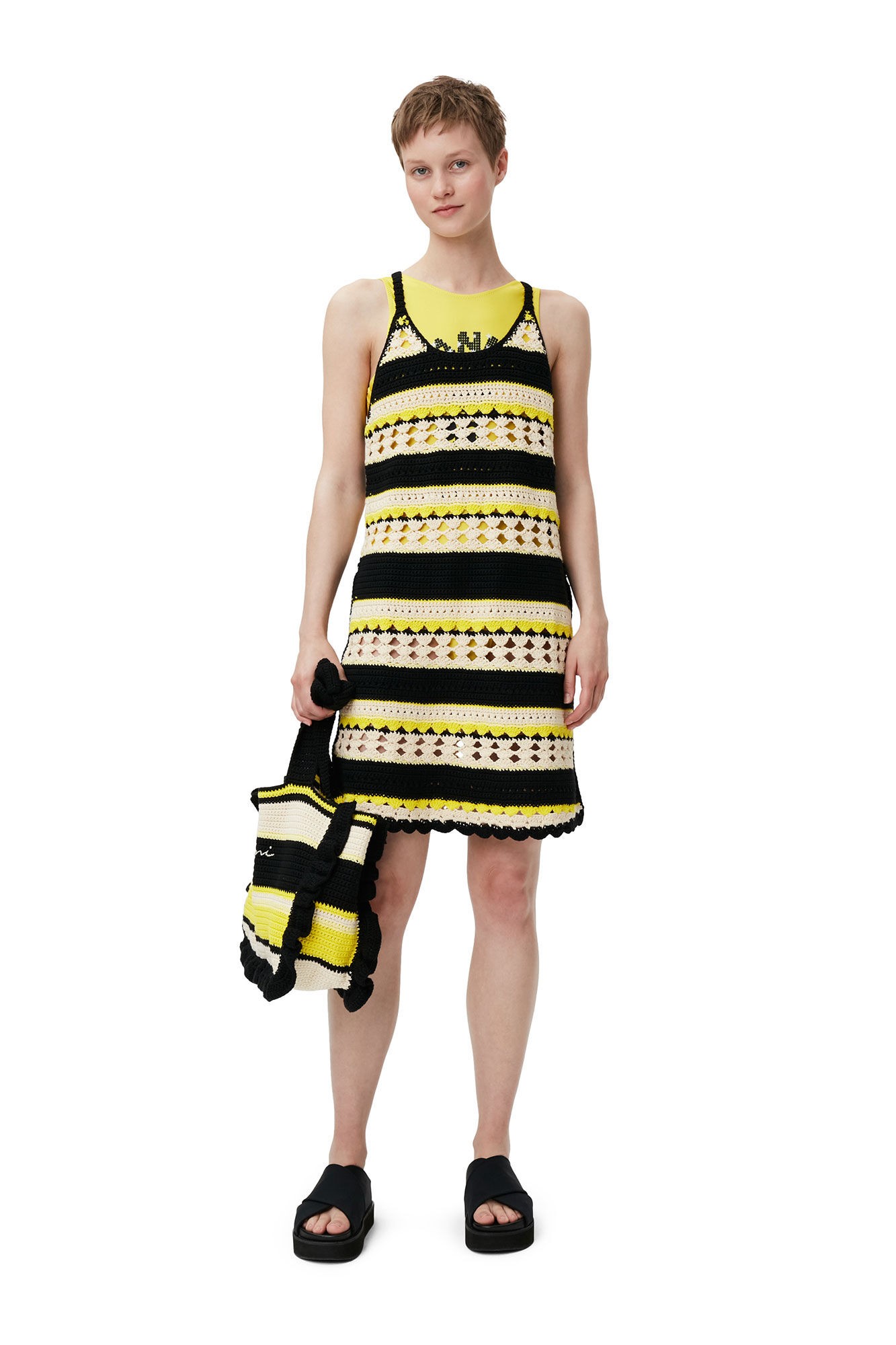 Crochet Cover Up Slip Dress