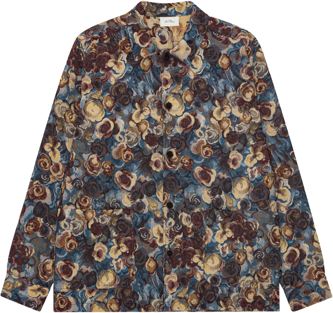 Flower Jacquard Overshirt