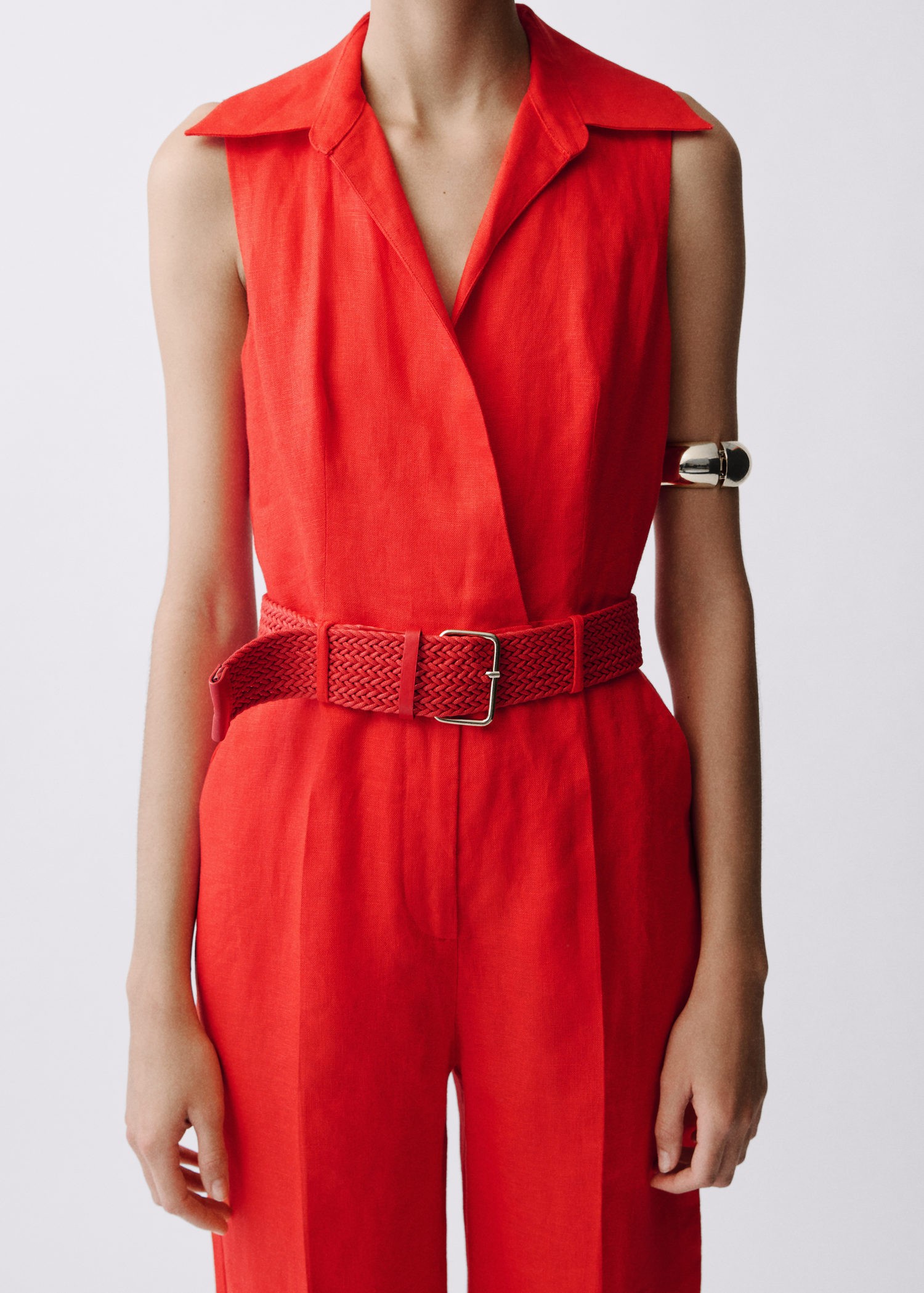 Shirt Jumpsuit With Belt