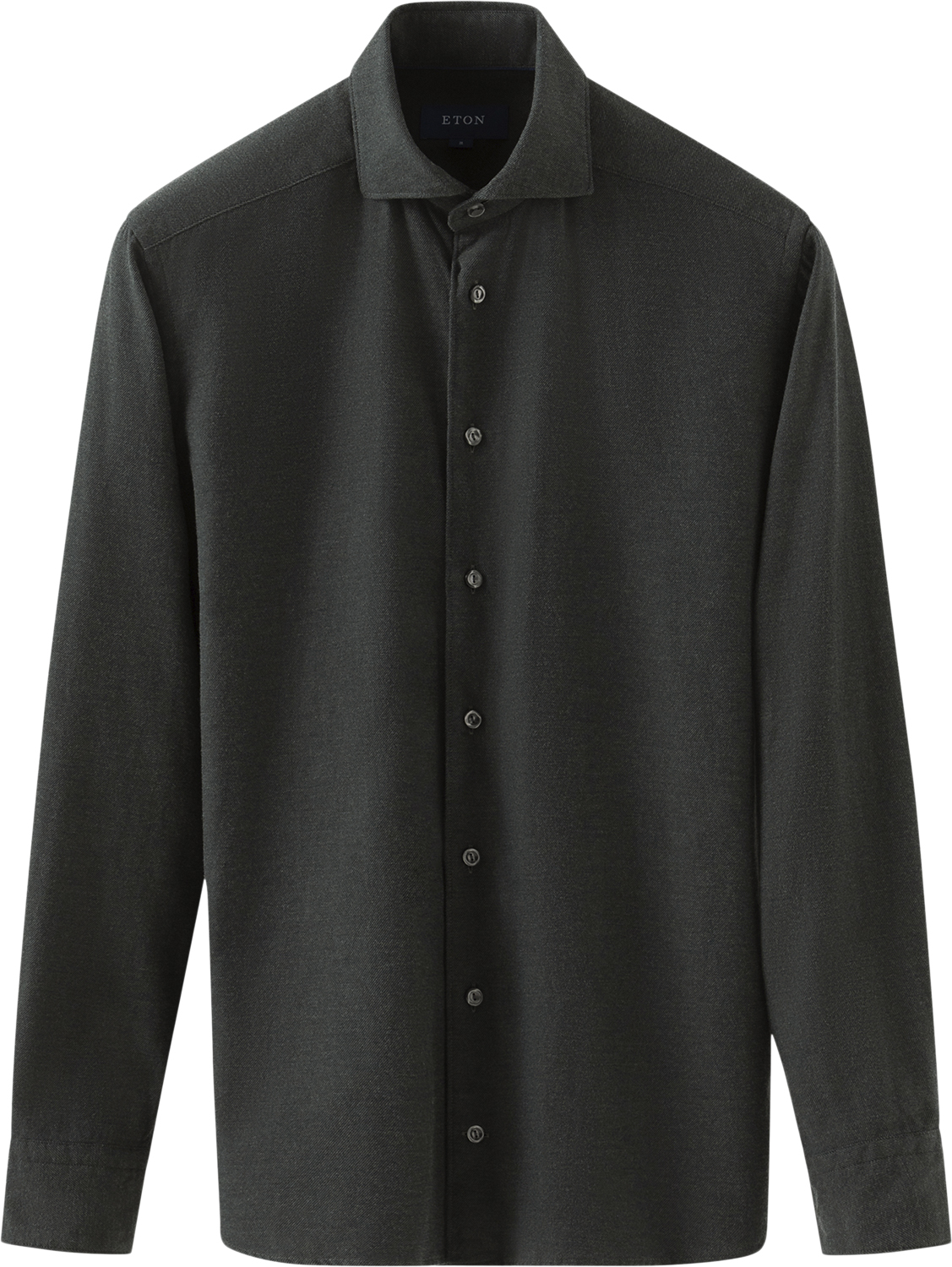 Slim Fit Dark Green Flannel Shirt