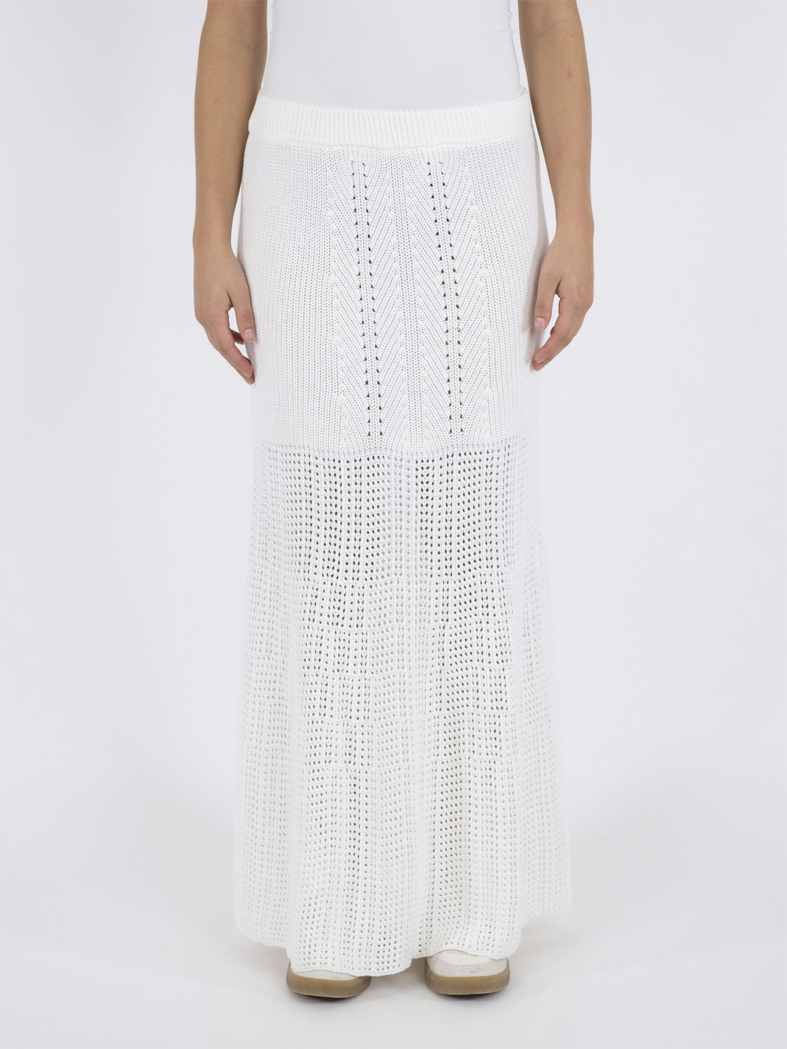 Lyric Crochet Knit Skirt