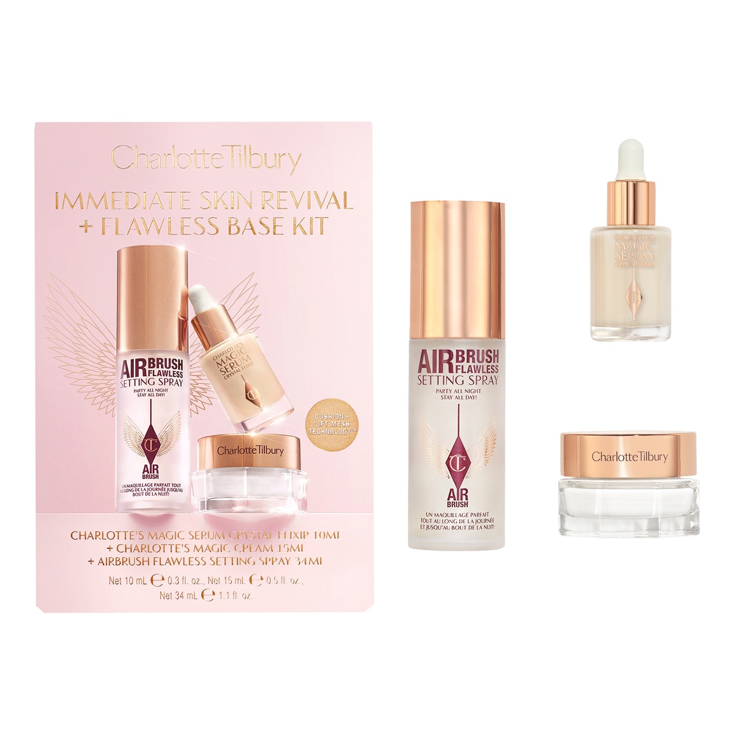 Immediate Skin Revival + Flawless Base Kit SÃ¦t med Ansigtsplejeprodu