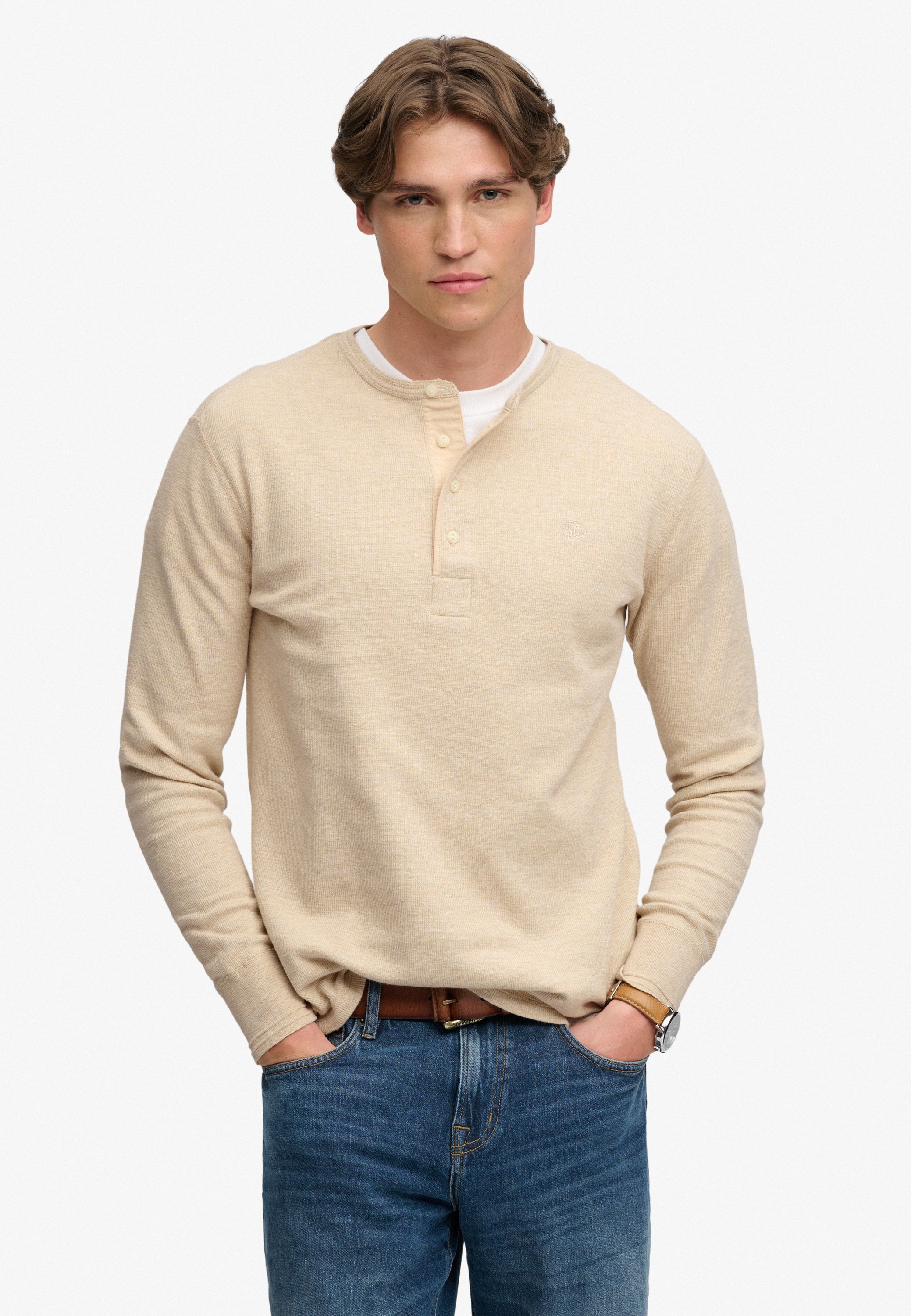 Mini Slub Waffle LS Grandad