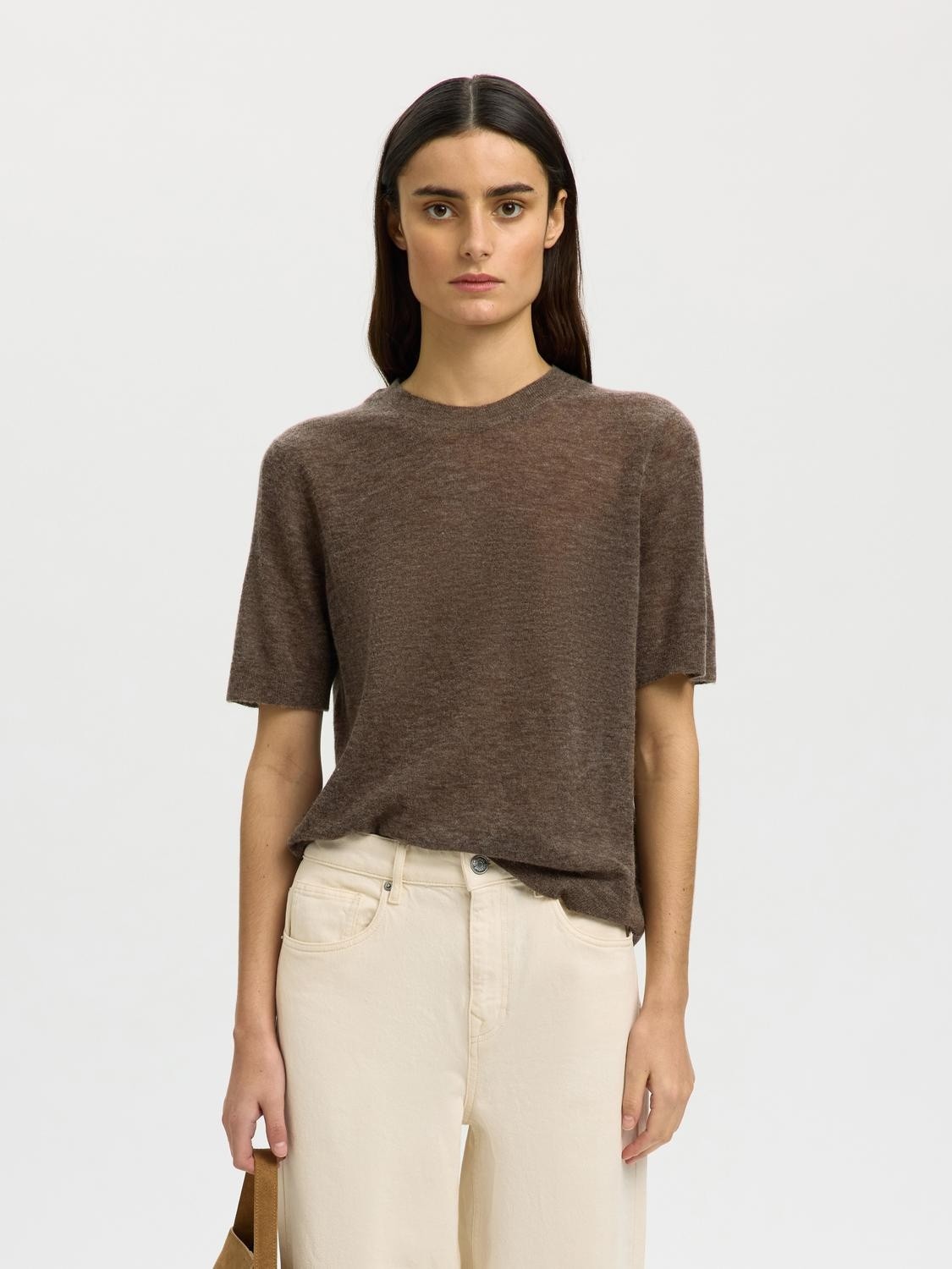 Slfshirley 2/4 Knit Oneck Noos