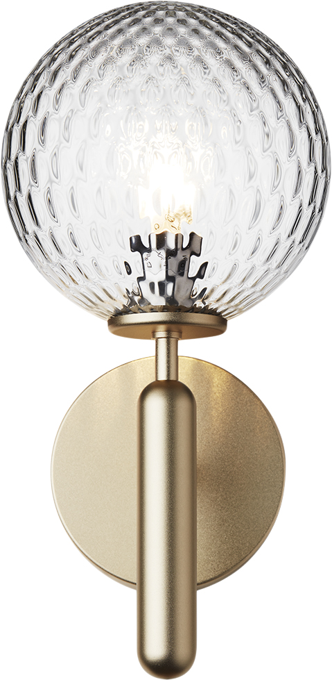 Miira Wall, Brass / Optic Clear