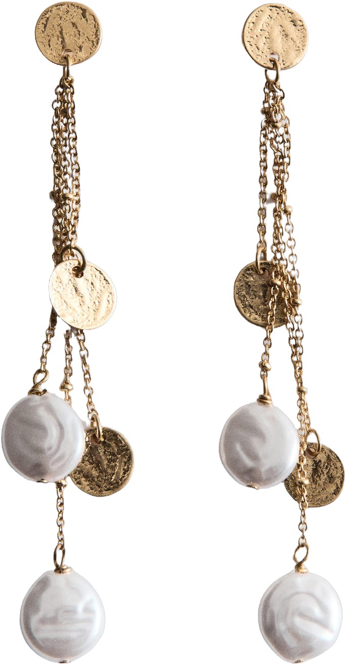 Long Beaded Earrings