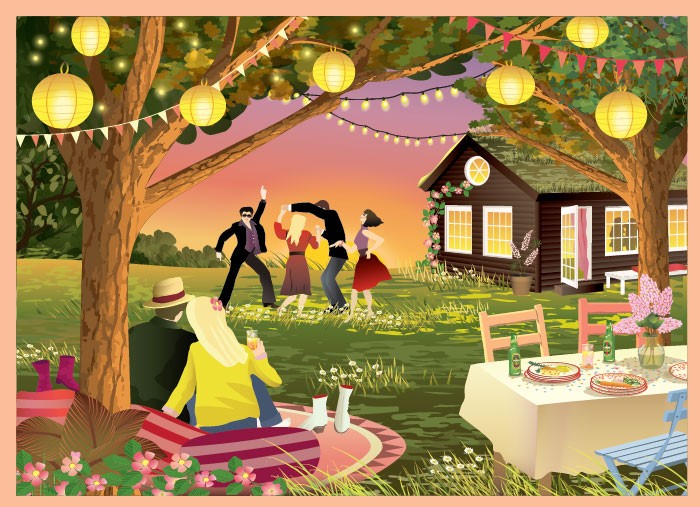 Garden Party Puslespil med 1000 Brikker
