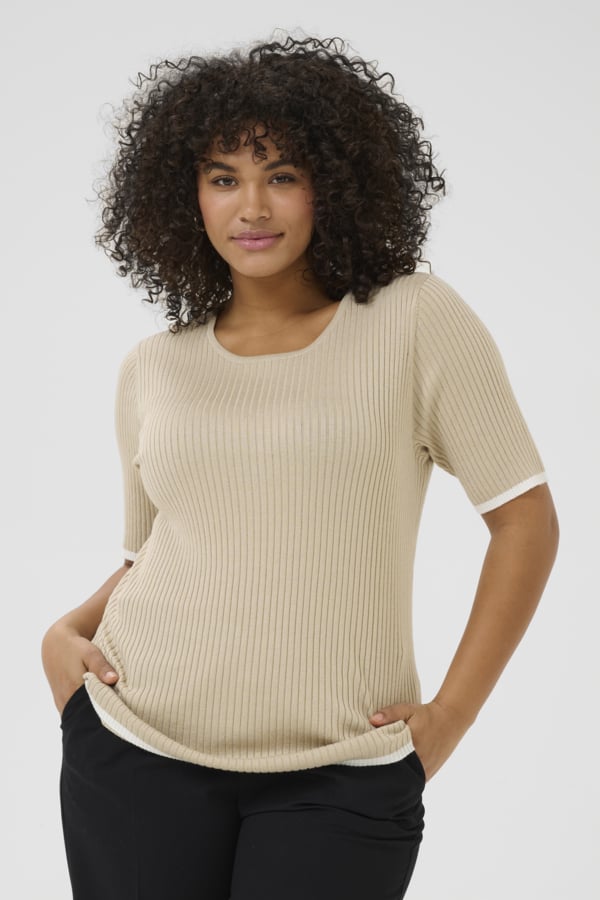 Kclizzy rib Contrast Pullover