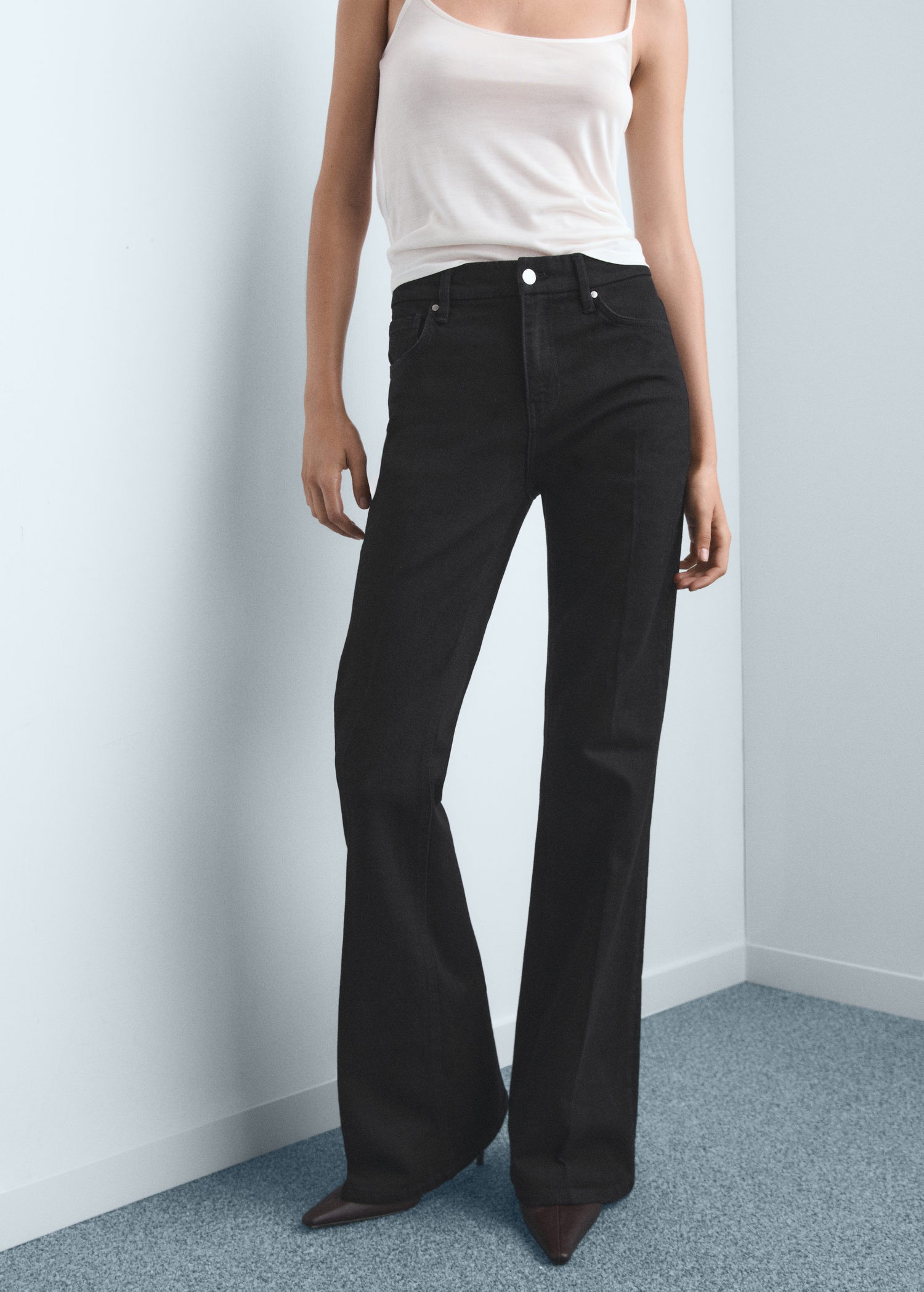 Violet Flared Highrise Jeans