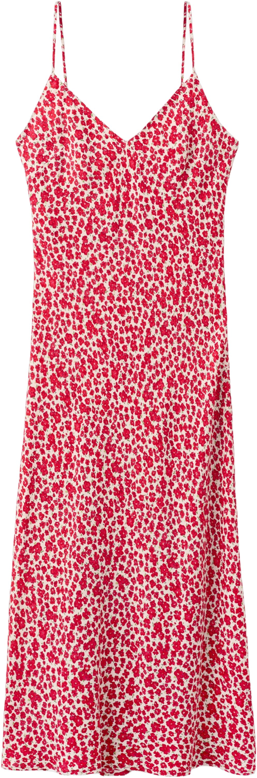 Vneck Print Dress