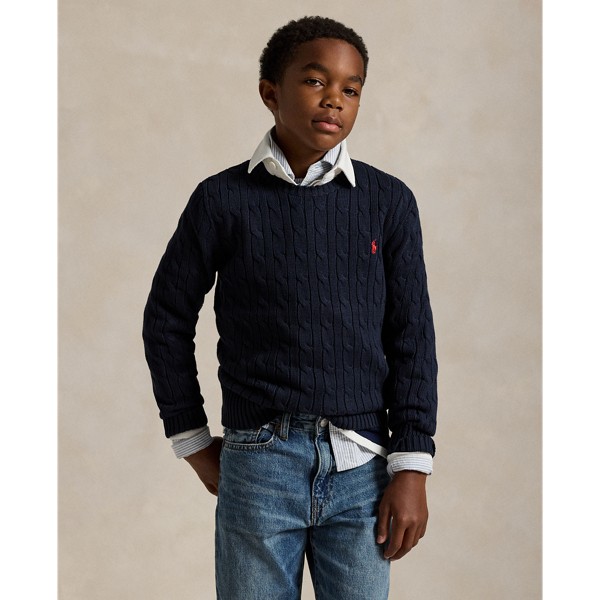 Cableknit Cotton Sweater