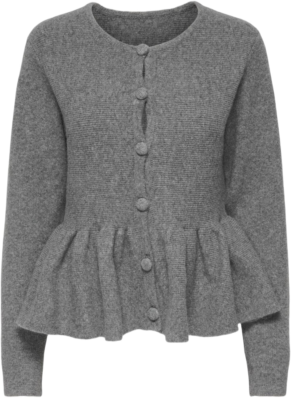 Onlpiruet LS Peplum Cardigan EX KNT