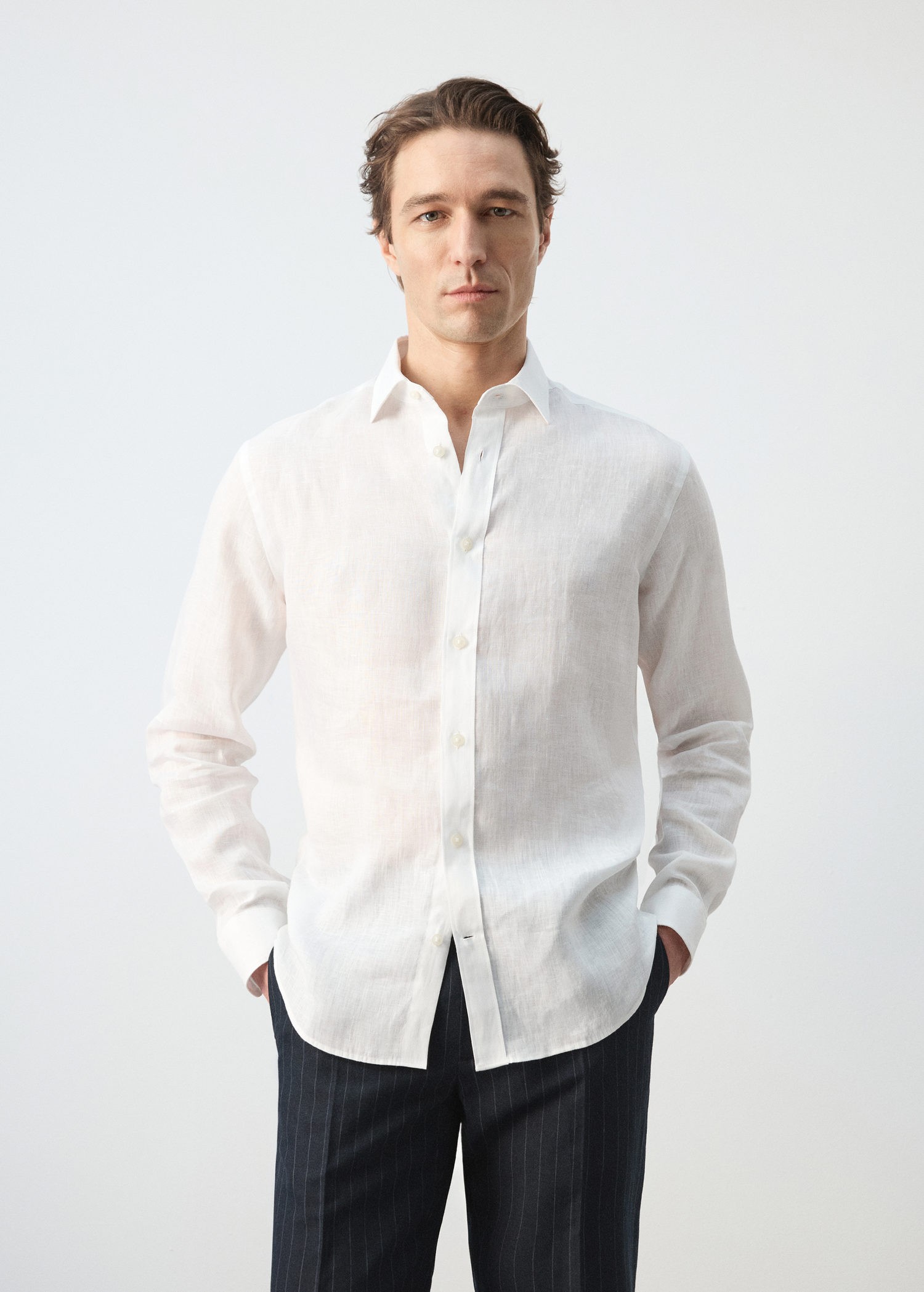 Regularfit 100% Linen Shirt