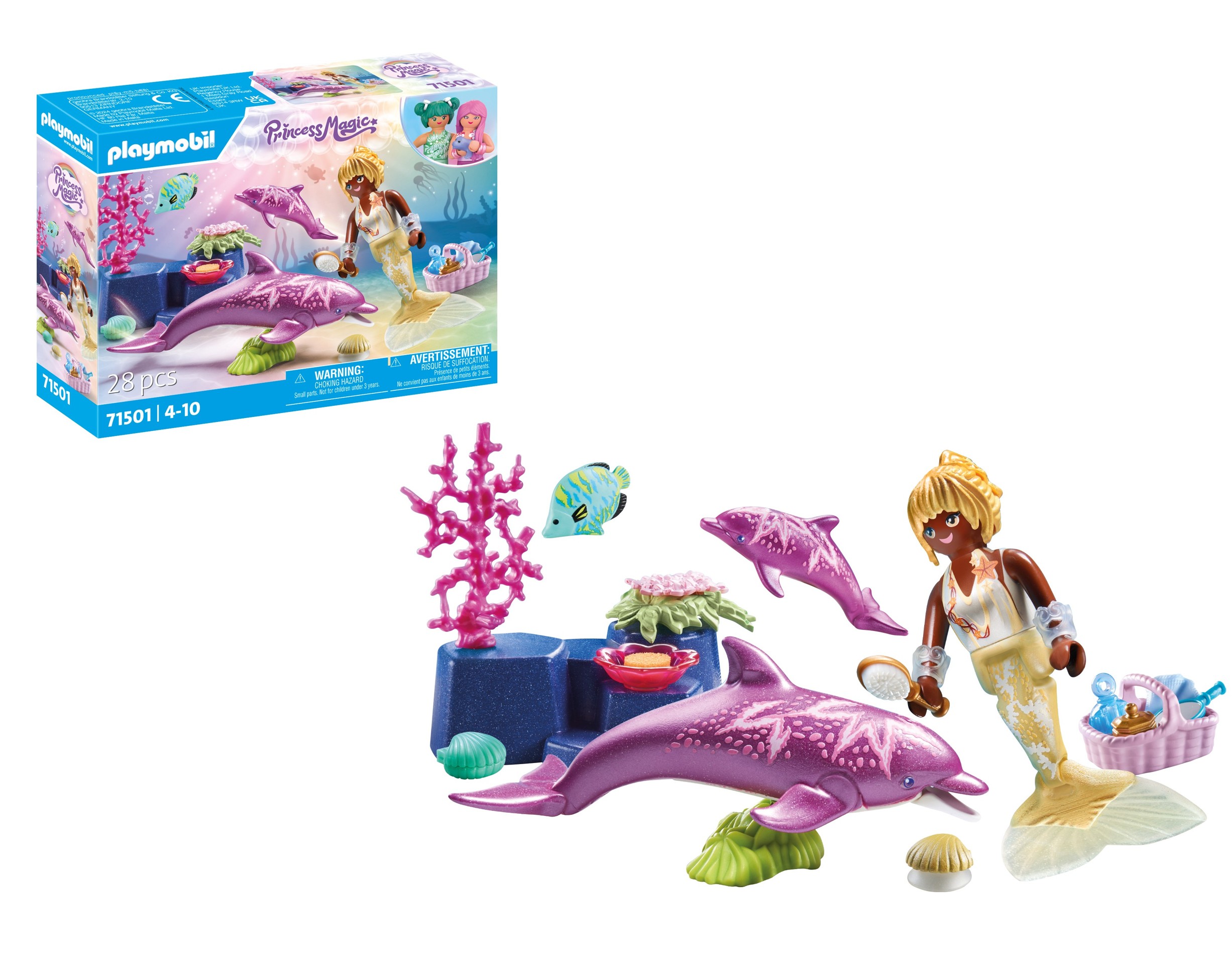 Mermaid With Dolphins