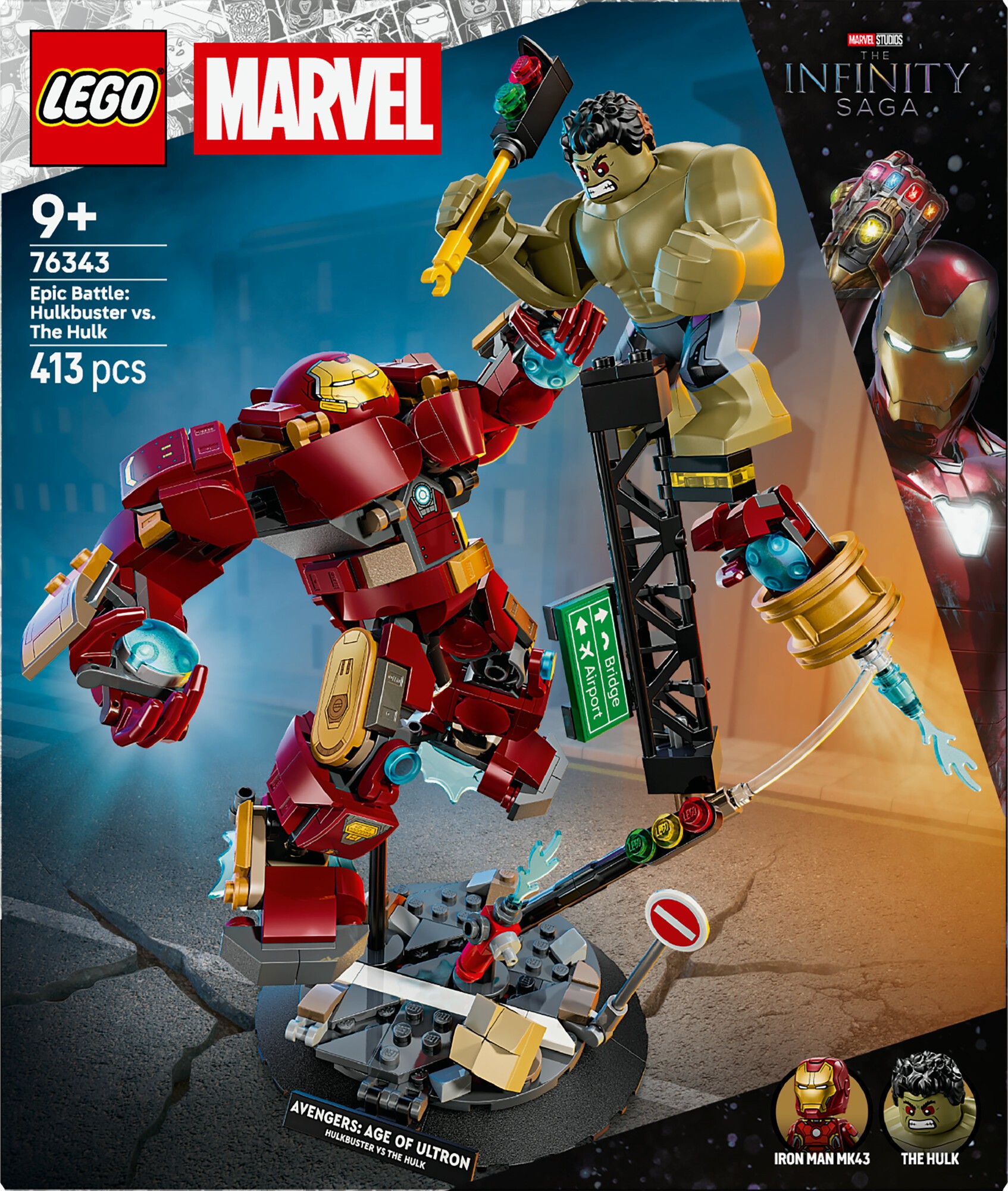 Episk Kamp Hulkbuster mod Hulk 76343 - DKK 450