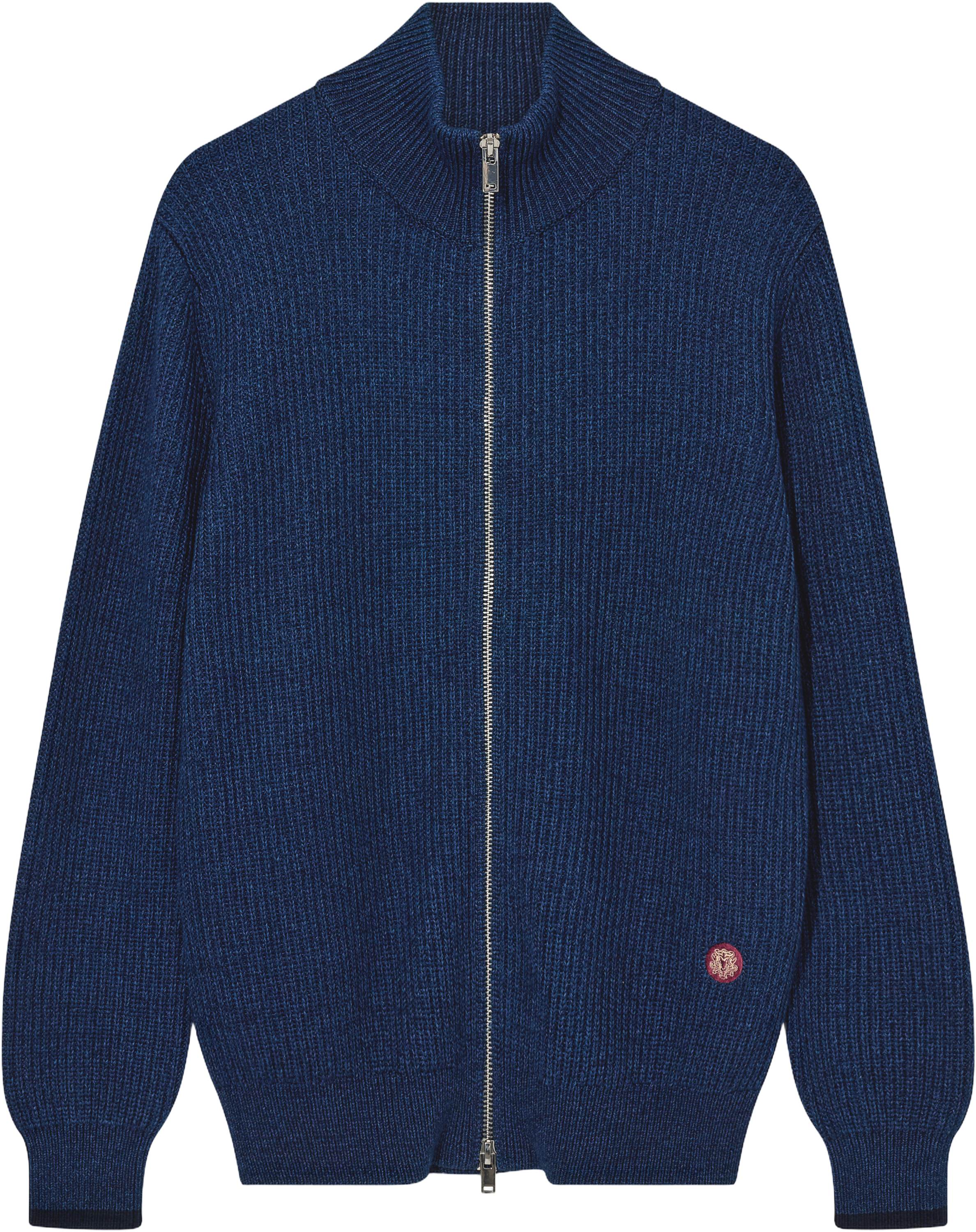 Mmgian Indigo Zip Cardigan