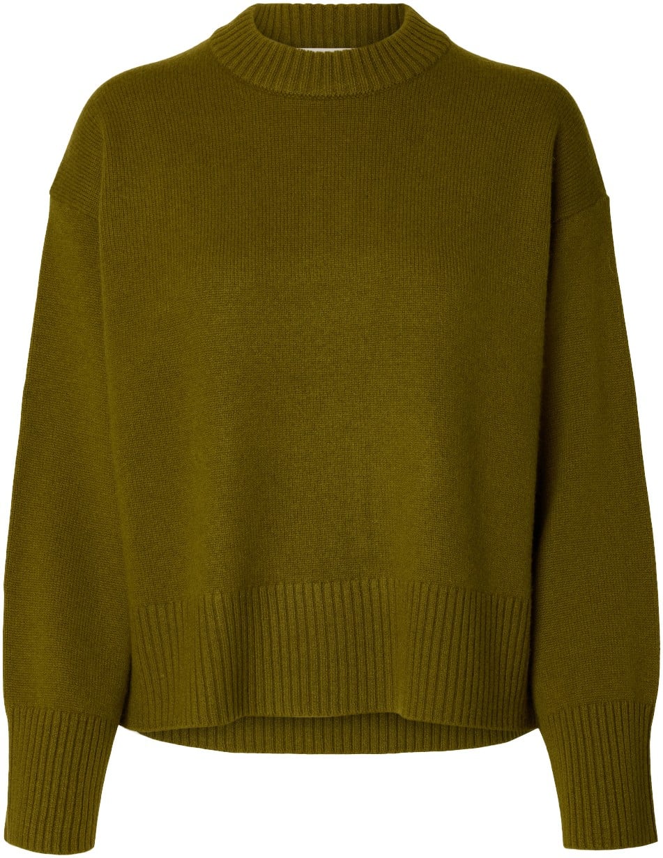 Slwcille Cashmere Blend LS Knit ON