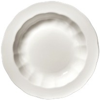 Pasta Plate M 01 White Silhouette