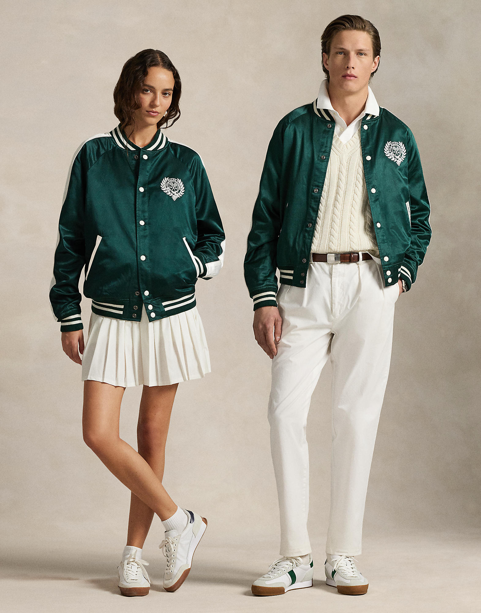 Wimbledon Satin Baseball Jacket