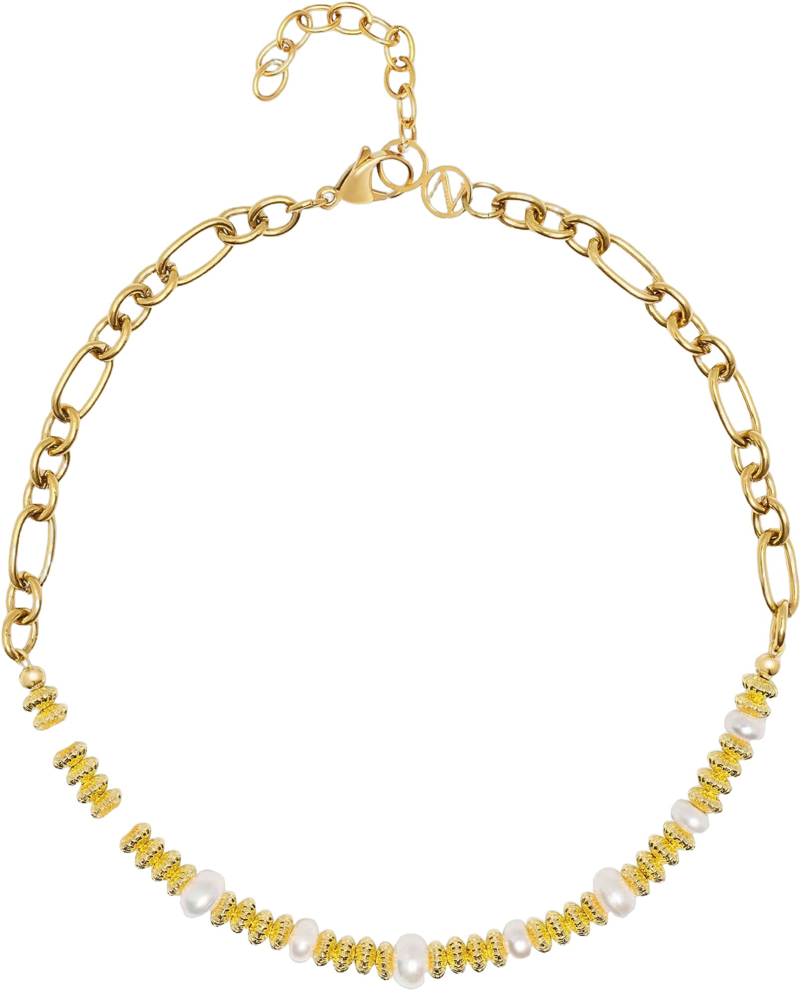 Women’s Chain Choker With Pearls