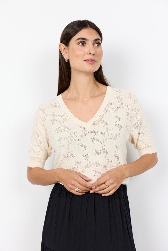 Scgenny 2 Pullover Creme