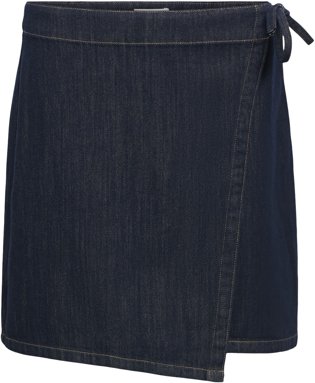Objrosie MW Denim Short Wrap Skirt
