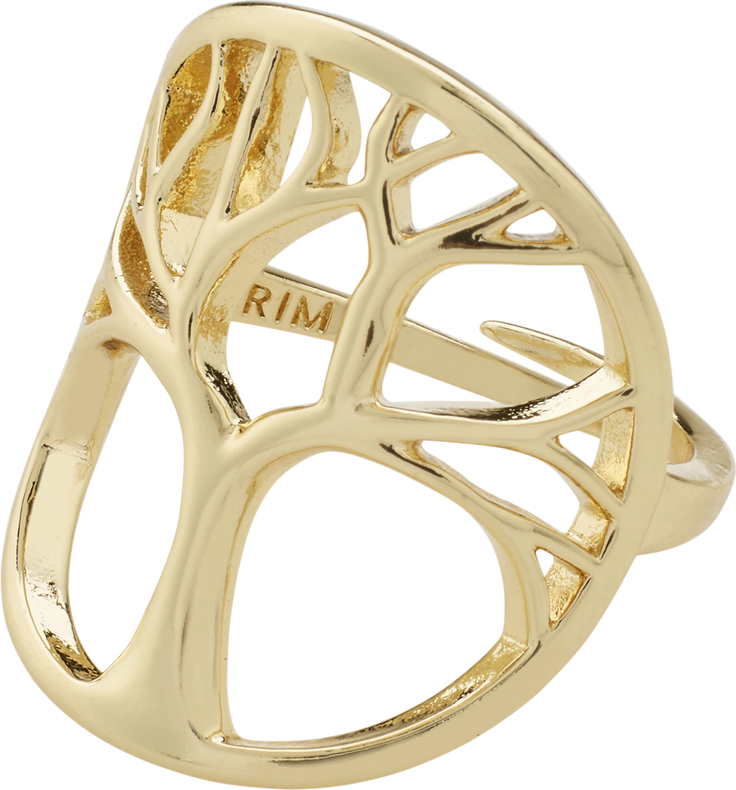 Alia Recycled Ring Guldplateret Livets Træ Design