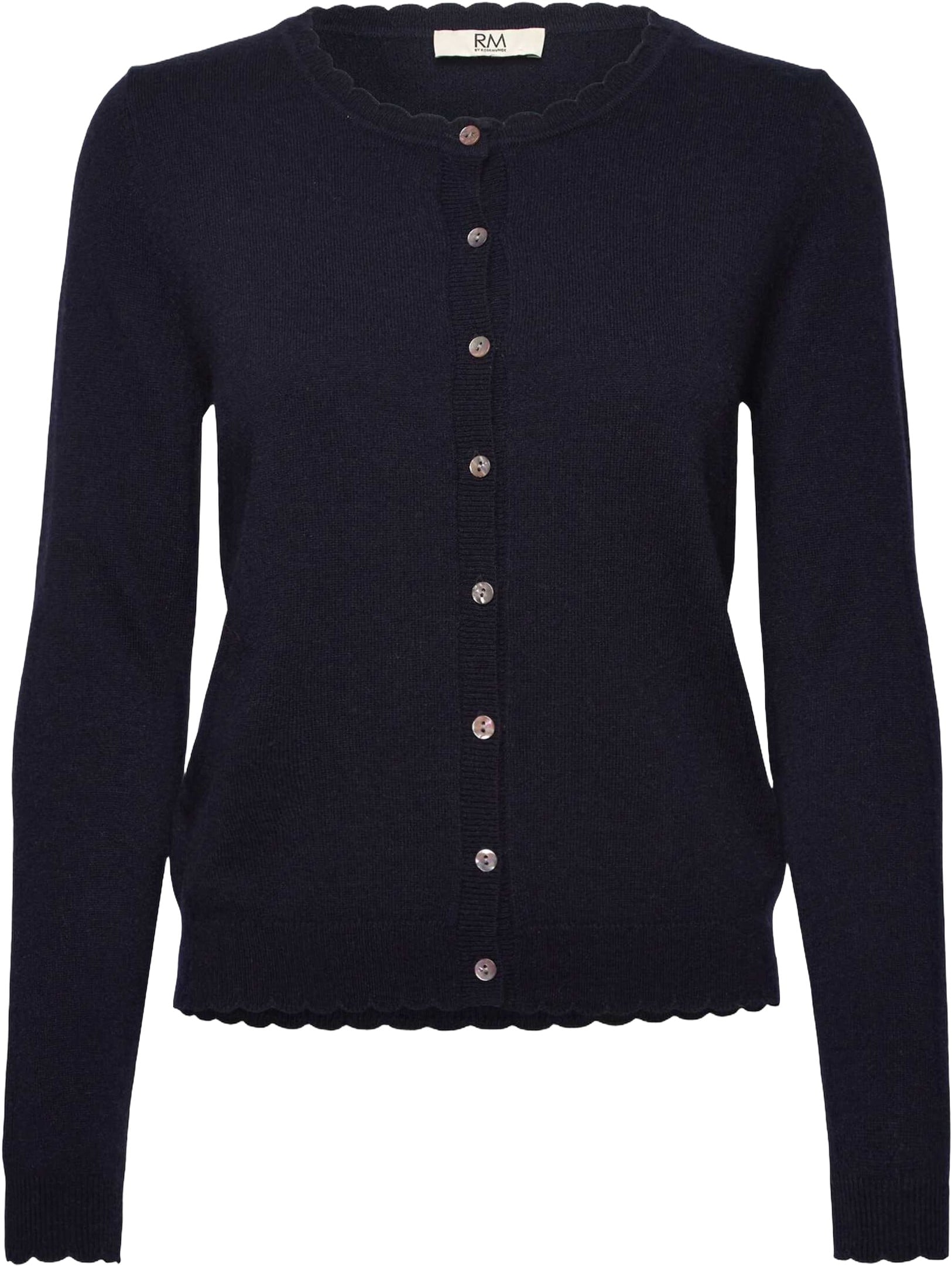 Rmwsofia Wool LS Scallop Edge Short Cardigan