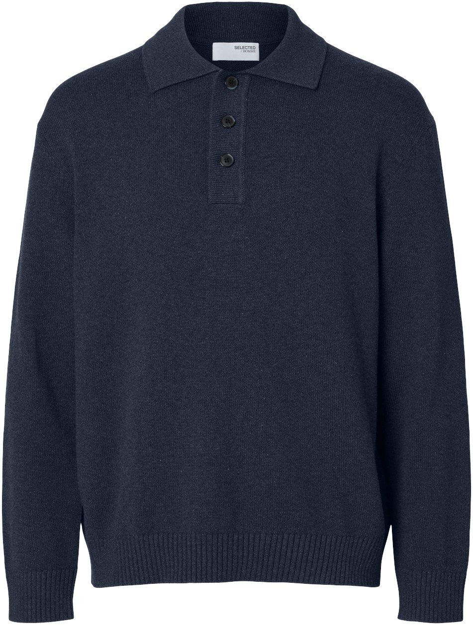 Slhjakob LS Knit Relaxed Polo