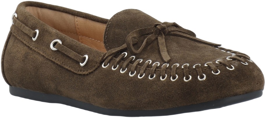 Biamarlene Moccassin Slipper Suede