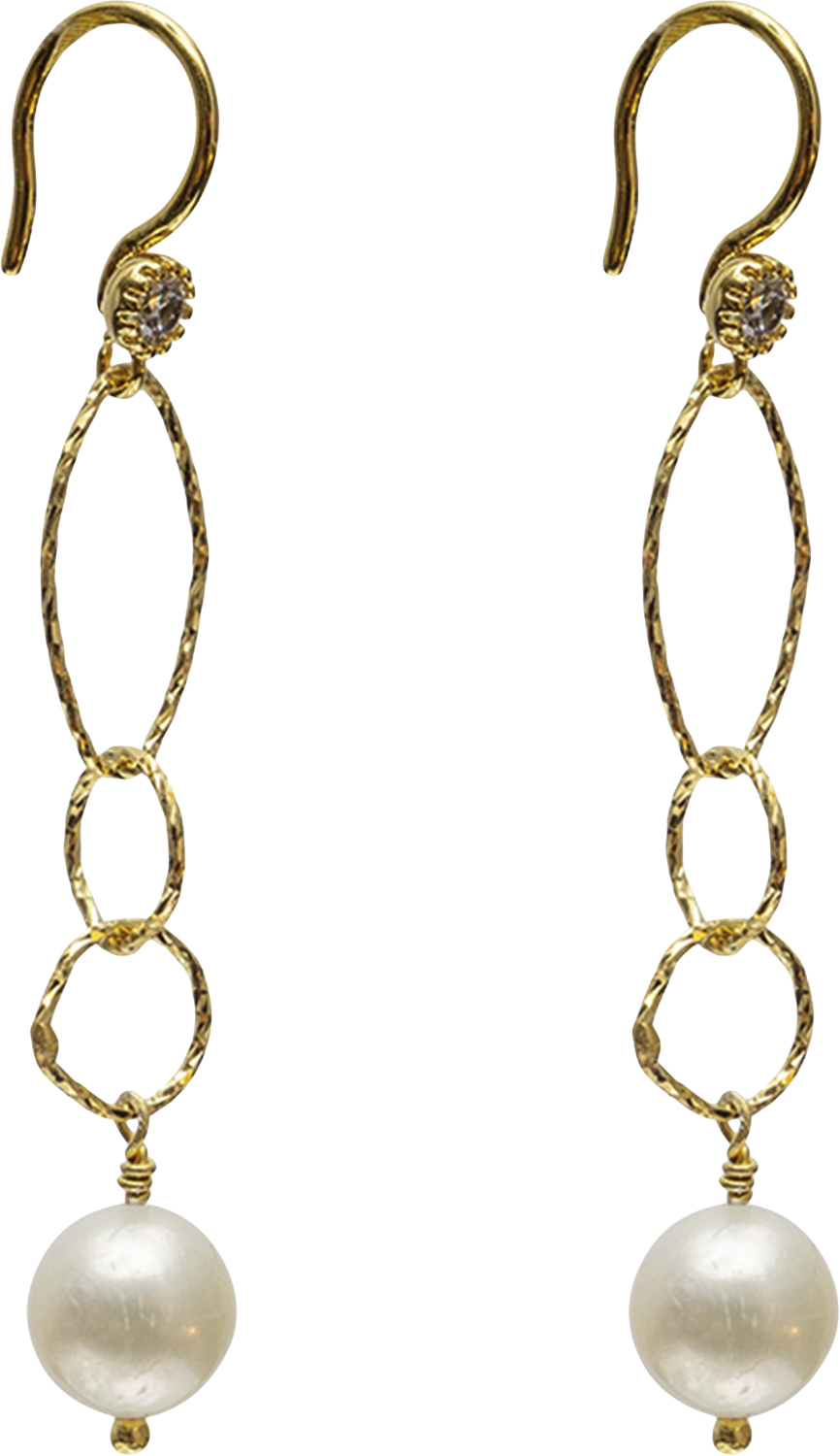 Cosmia Pearl Earrings Gold