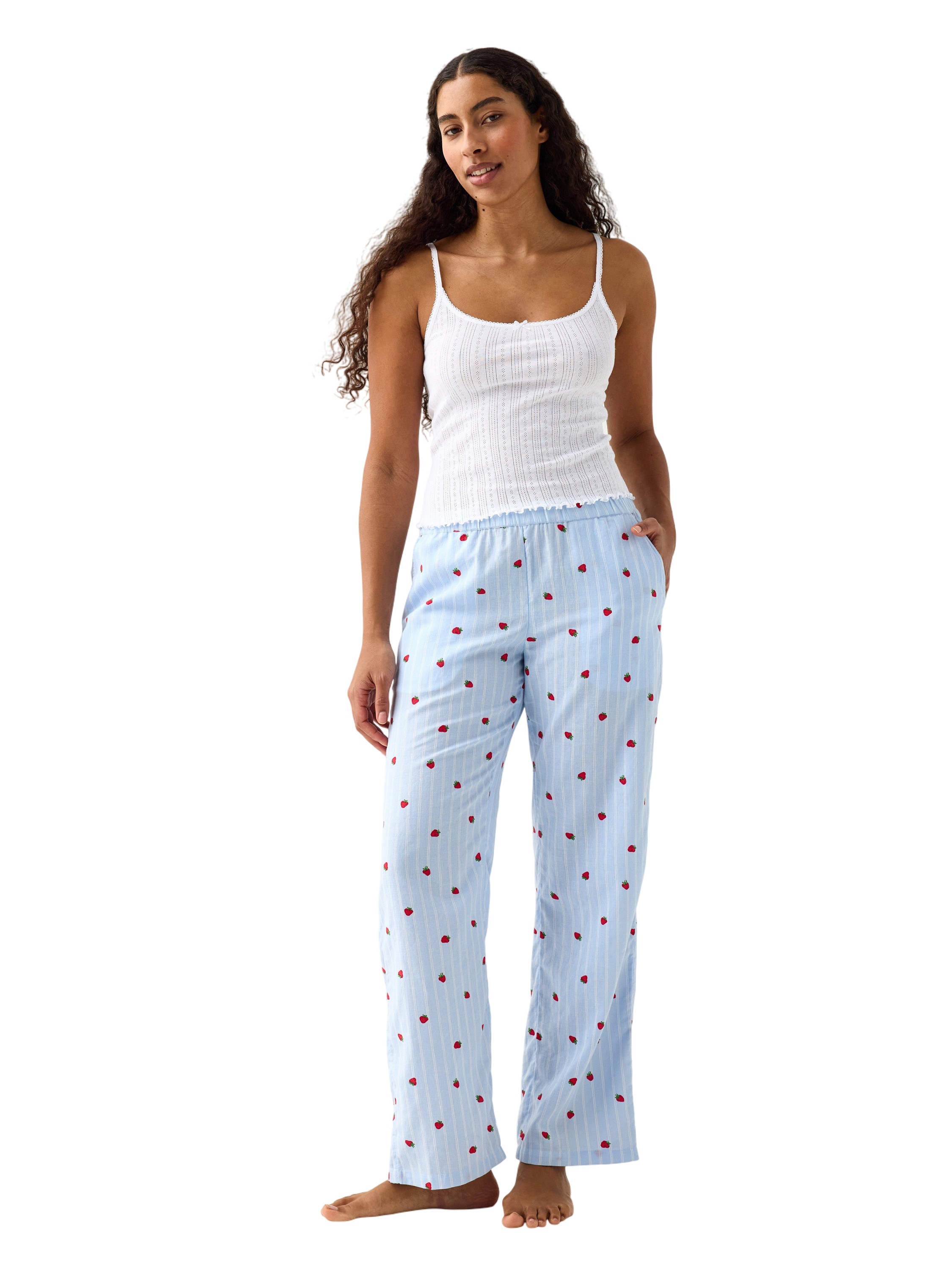 Pyjama Trousers in Light Woven Cott