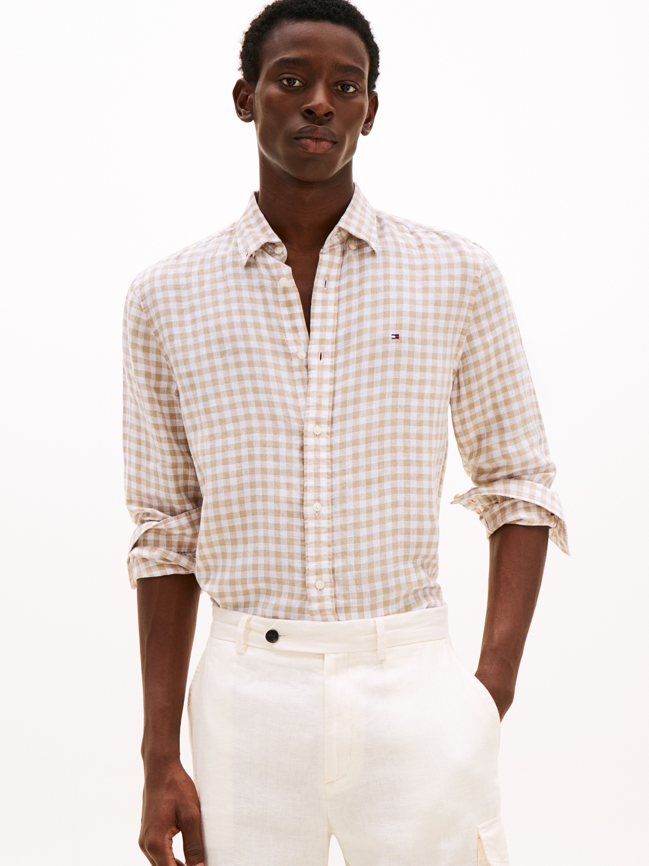 Linen Essential Gingham RF Shirt