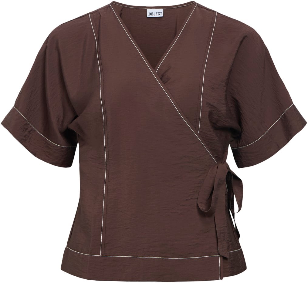 Objjacira S/S RE Wrap TOP E DIV TNE