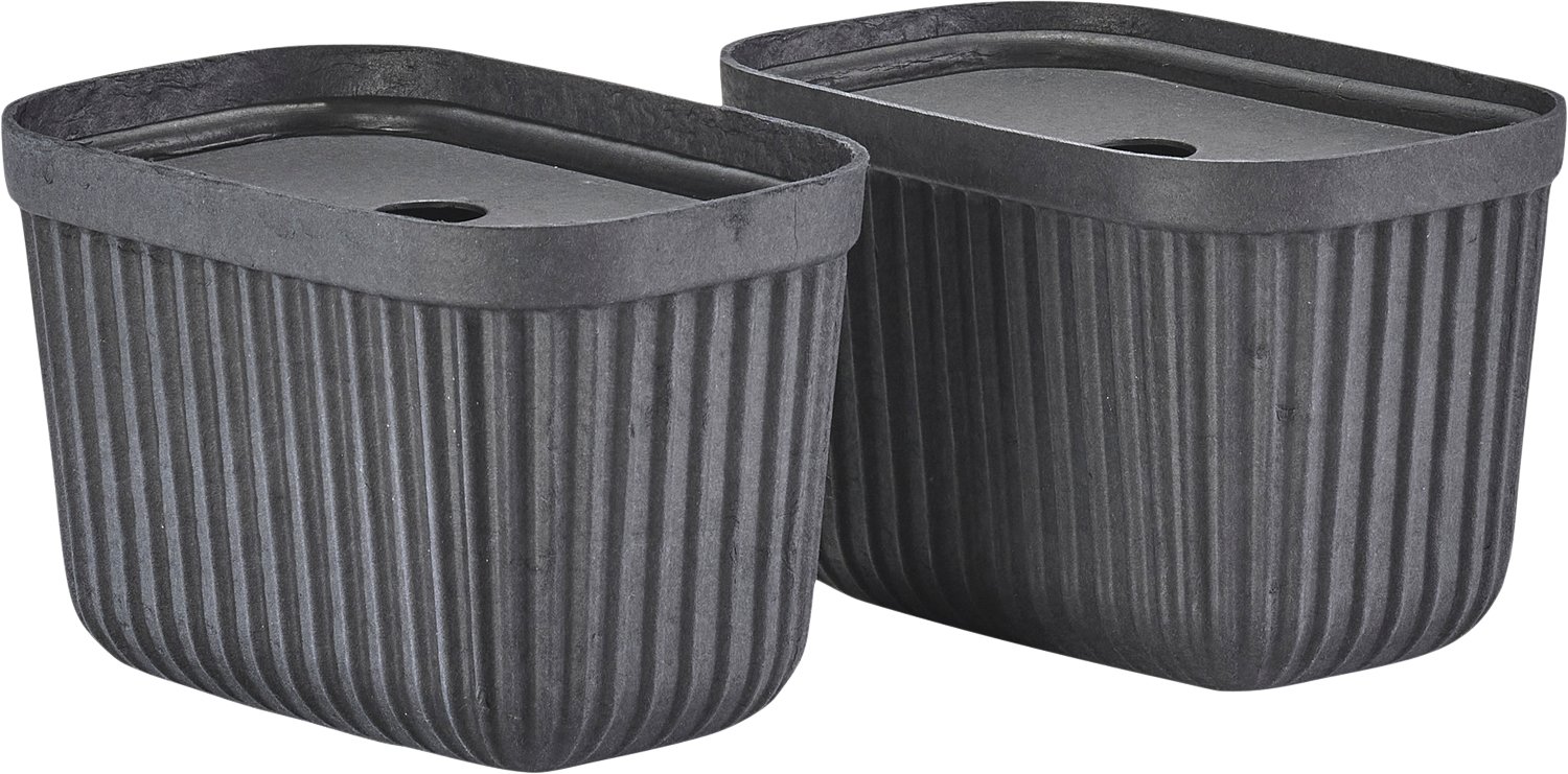 Opbevaringsboks Pulp 23 x 15 cm 2 stk. Black