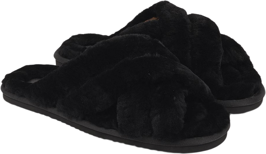 VIK Double Strap Shearling Sandal