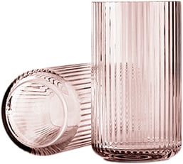 Lyngbyvase H38 Burgundy Mundblæst Glas