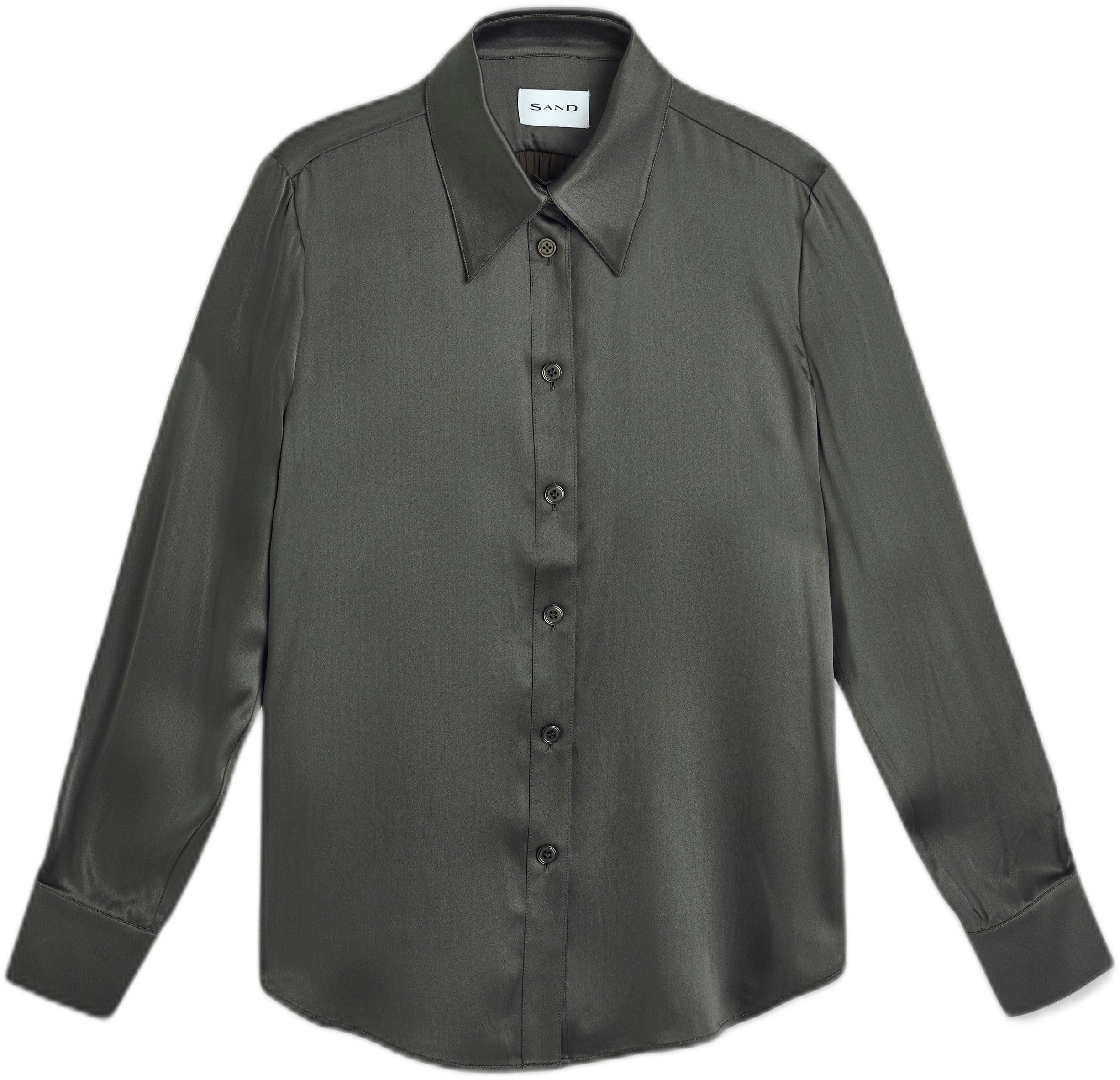 3176 Matt Silk Blend Shirt Latia N