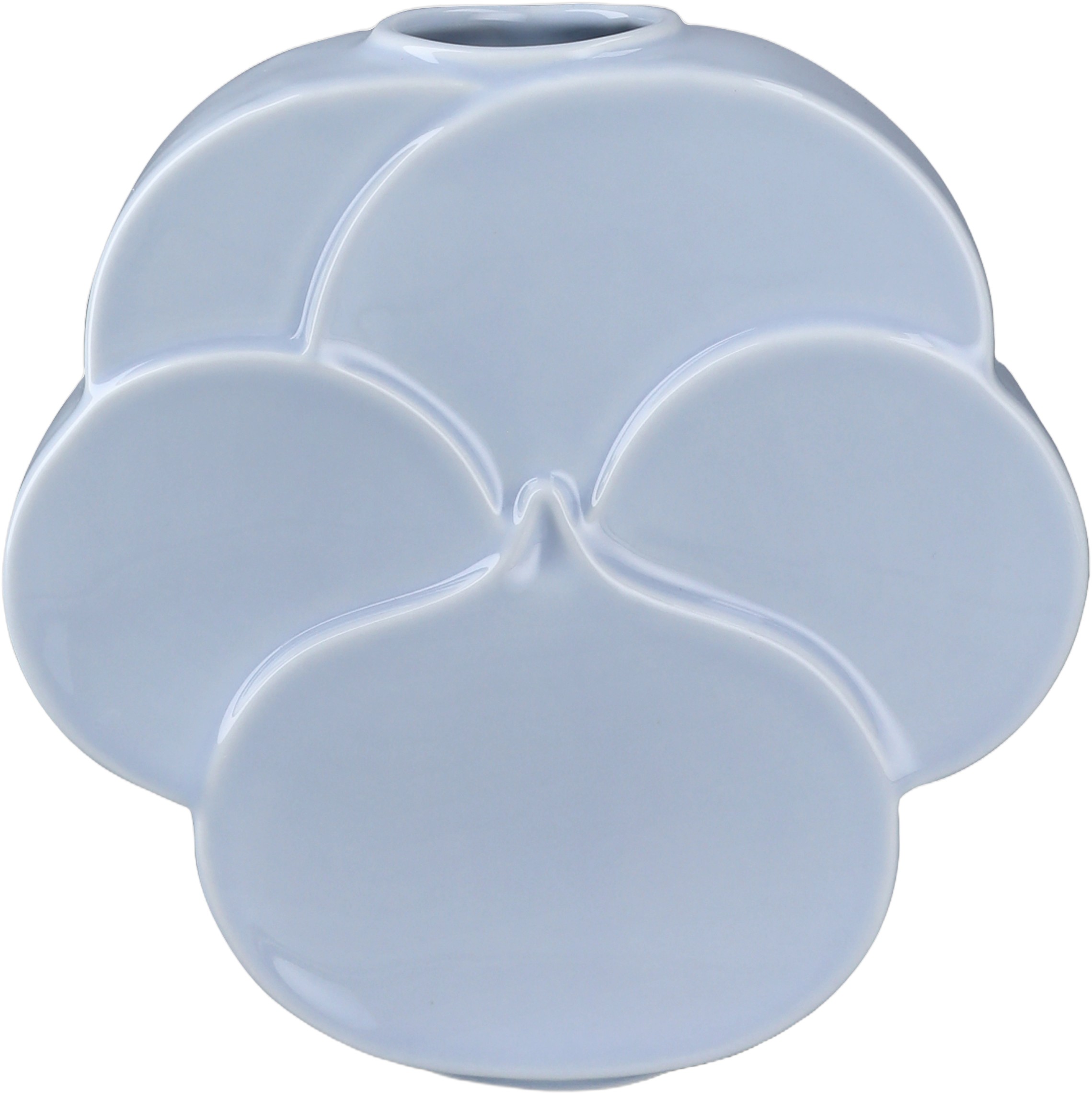 Flower Vase Stedmoderblomst H17 cm bl&aring; Porcel&aelig;n