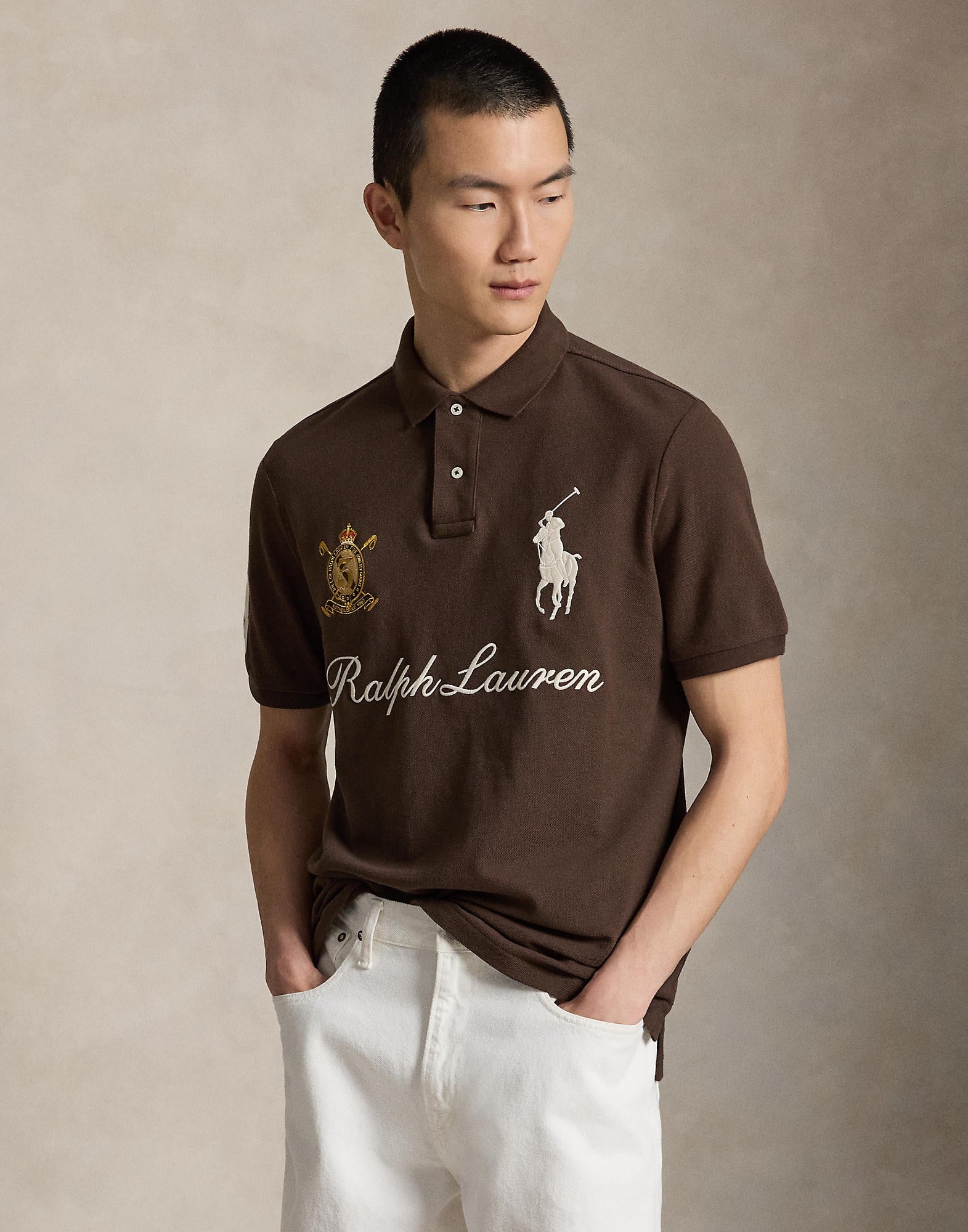 Classic Fit Big Pony Mesh Polo Shirt