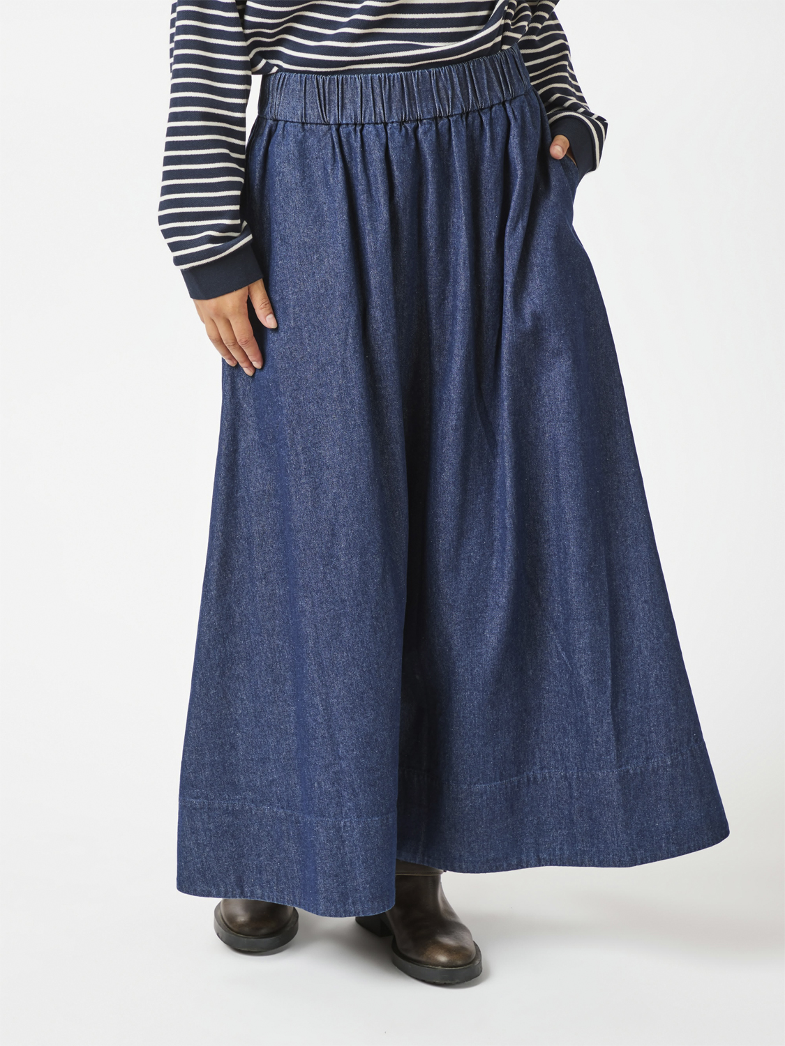 Yara Denim Long Skirt