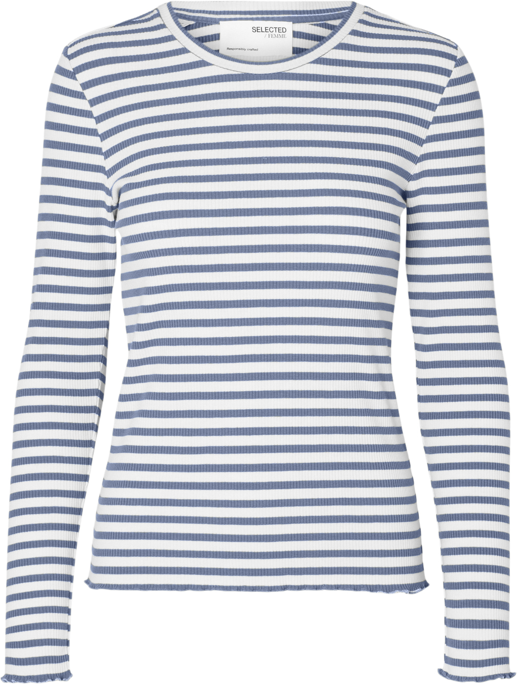 Slfanna LS Crew Neck TEE STR Noos