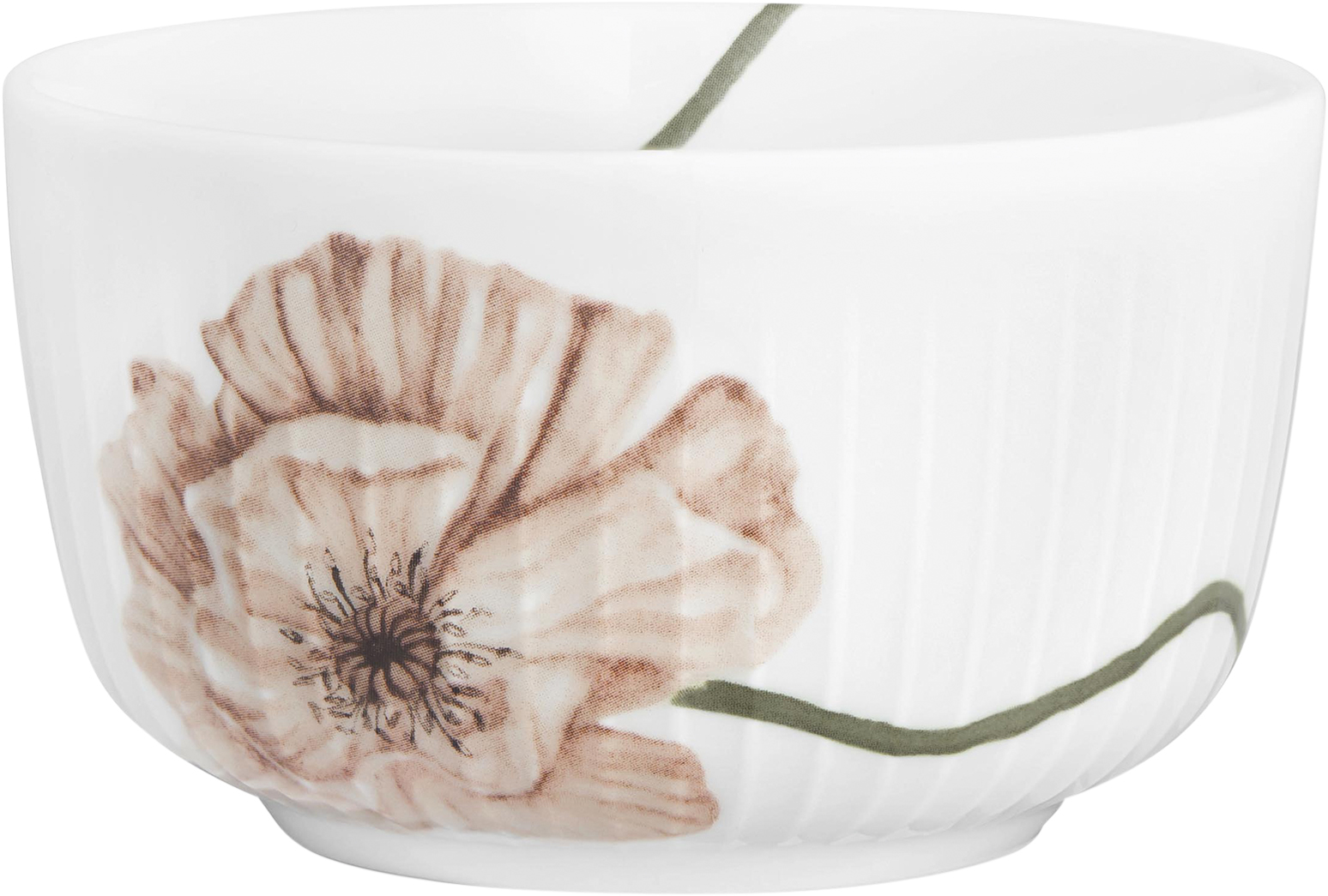 Hammershøi Poppy Skål É12 cm Hvid med Dekoration